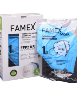 Famex mavi renk ffp2 maske