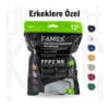 erkeklere özel maske, erkekler için ffp2, ffp2 maske, renkli ffp2 maske, 5 katlı ffp2, 5 katlı maske
