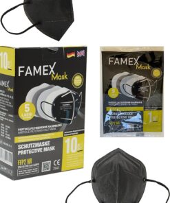 Famex Siyah FFP2 Maske