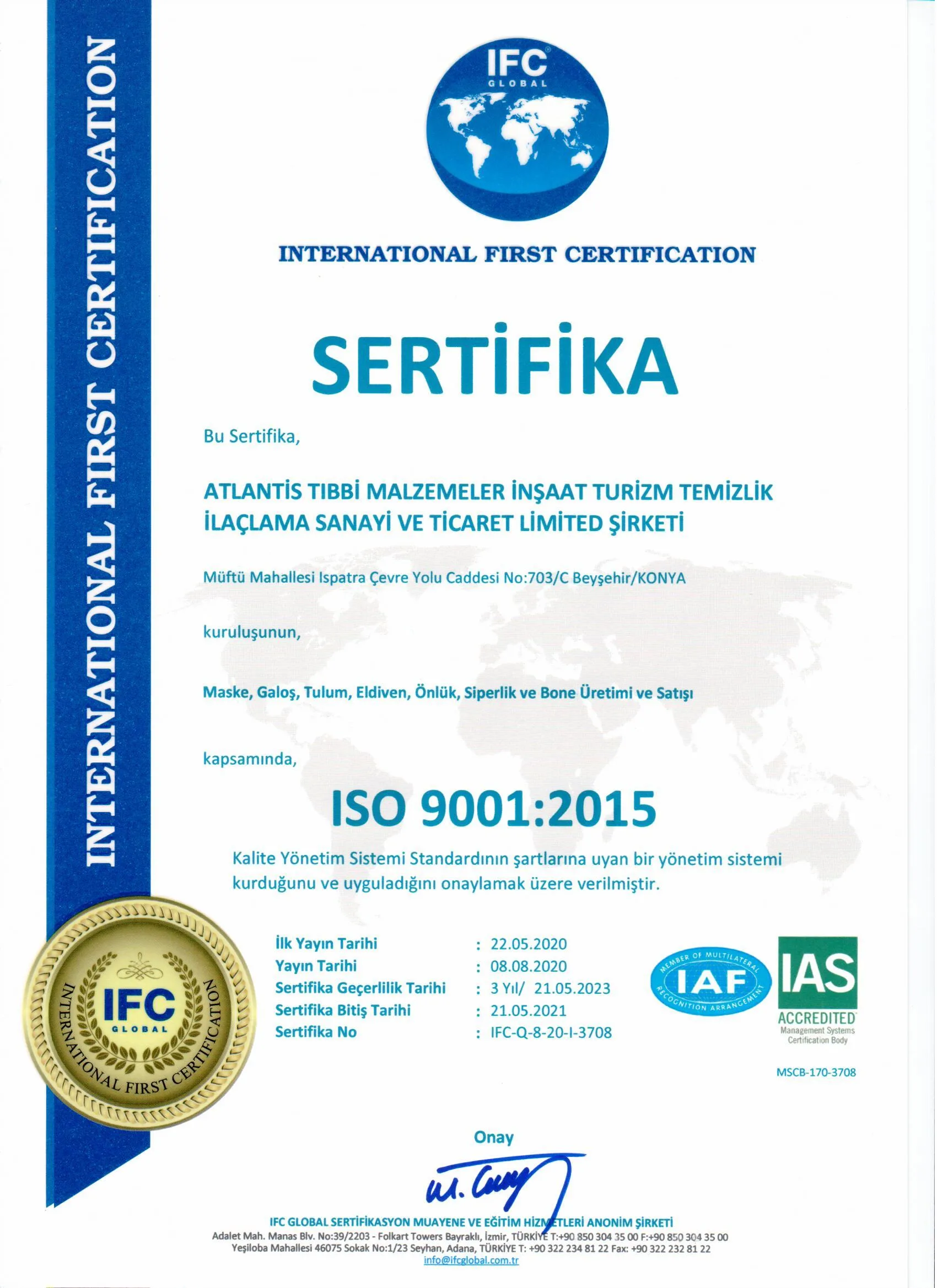 Beymask 3 Katlı Full Ultrasonik Telli Spunbond Maske Cerrahi Yüz Maskesi - Görsel 3